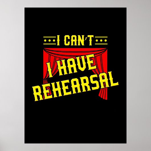 Schauspieler haben Probe Poster (Vorne)