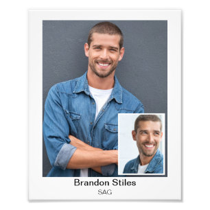 Schauspieler Headshot 8x10 Grenzeinlage Fotodruck