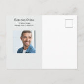 Schauspieler Headshot Foto Postkarte (Rückseite)