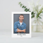 Schauspieler Headshot Foto Postkarte (Stehend Vorderseite)