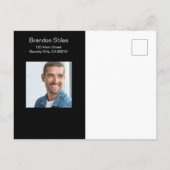 Schauspieler Headshot Foto Postkarte (Rückseite)