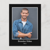 Schauspieler Headshot Foto Postkarte (Vorderseite)