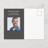 Schauspieler-Headshot-Foto-Postkarte Postkarte (Rückseite)