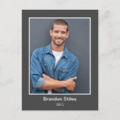 Schauspieler-Headshot-Foto-Postkarte Postkarte (Vorderseite)