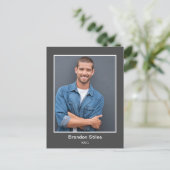 Schauspieler-Headshot-Foto-Postkarte Postkarte (Stehend Vorderseite)