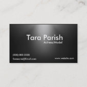 Schauspieler Headshot-Geschäftskarte modelliert Visitenkarte (Rückseite)