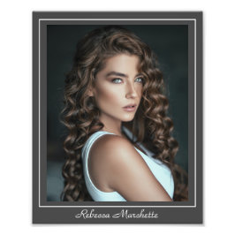 Schauspieler-Headshot-Vorlage 8x10 Schauspiel-Prin Fotodruck