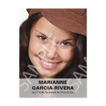 Schauspieler-Headshot Weißes transparentes Panel