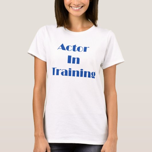 Schauspieler im Training T-Shirt (Vorderseite)