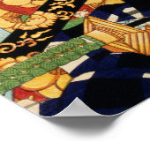 Schauspieler in Kostüm von Toyohara Kunichika Poster (Ecke)