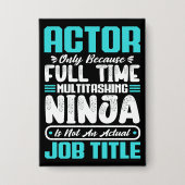 Schauspieler Job Title Profession Artist Skills Th Button (Vorderseite)
