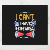 Schauspieler kann ich nicht haben Probe Bierflaschenetikett (Einzelnes Label)