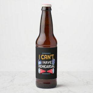 Schauspieler kann ich nicht haben Probe Bierflaschenetikett