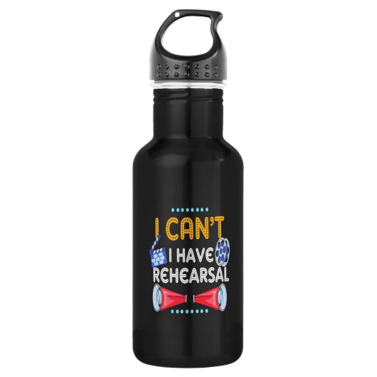 Schauspieler kann ich nicht haben Probe Edelstahlflasche (Vorderseite)