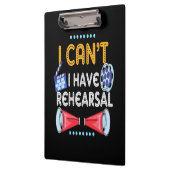 Schauspieler kann ich nicht haben Probe Klemmbrett (Links)