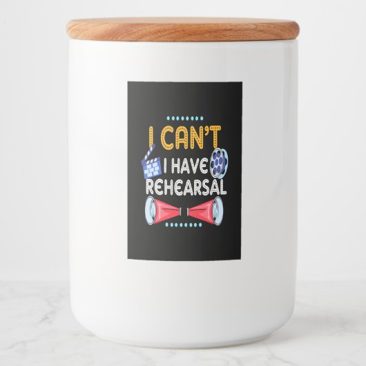 Schauspieler kann ich nicht haben Probe Lebensmitteletikett (Vorderseite)