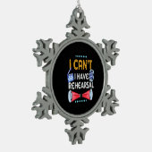 Schauspieler kann ich nicht haben Probe Schneeflocken Zinn-Ornament (Links)