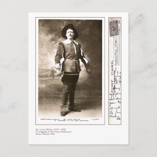 Schauspieler Lewis Waller Postkarte (Vorderseite)