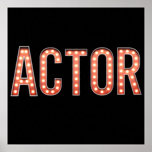 Schauspieler Marquee Lichter Poster (Vorne)