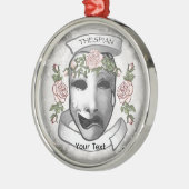 Schauspieler Masken Ornament Aus Metall (Links)