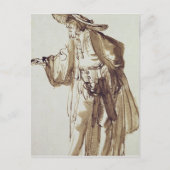 Schauspieler mit einem großformatigen Hut Postkarte (Vorderseite)