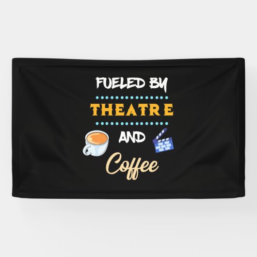 Schauspieler mit Theaterkaffee Banner (Horizontal)