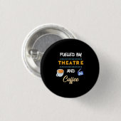 Schauspieler mit Theaterkaffee Button (Vorne & Hinten)