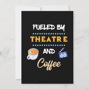 Schauspieler mit Theaterkaffee Einladung