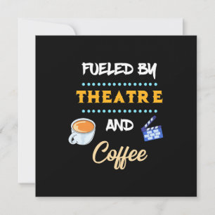 Schauspieler mit Theaterkaffee Einladung
