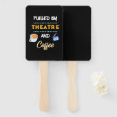 Schauspieler mit Theaterkaffee Fächer (Vorne und Hinten)