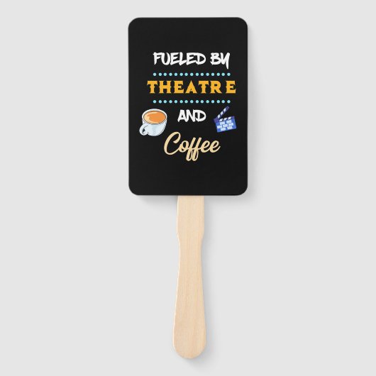 Schauspieler mit Theaterkaffee Fächer (Vorderseite)