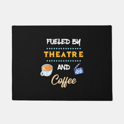 Schauspieler mit Theaterkaffee Fußmatte (Vorderseite)