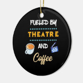 Schauspieler mit Theaterkaffee Keramik Ornament (Links)