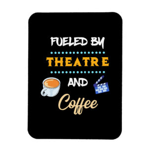 Schauspieler mit Theaterkaffee Magnet