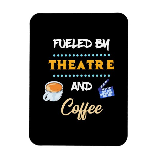 Schauspieler mit Theaterkaffee Magnet (Vertikal)