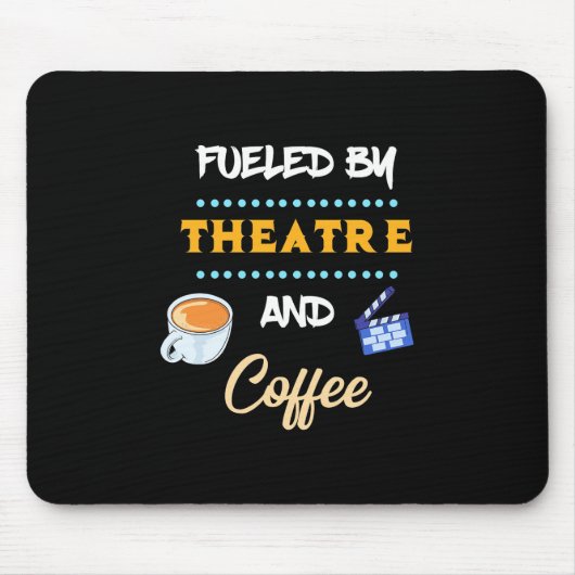 Schauspieler mit Theaterkaffee Mousepad (Vorne)