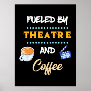 Schauspieler mit Theaterkaffee Poster
