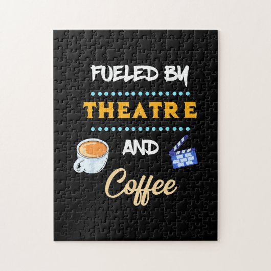 Schauspieler mit Theaterkaffee Puzzle (Vertikal)
