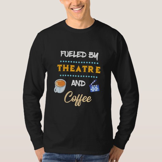 Schauspieler mit Theaterkaffee T-Shirt (Vorderseite)