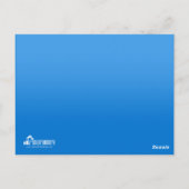 Schauspieler & Model Blue Headshot Comp Postkarte (Rückseite)