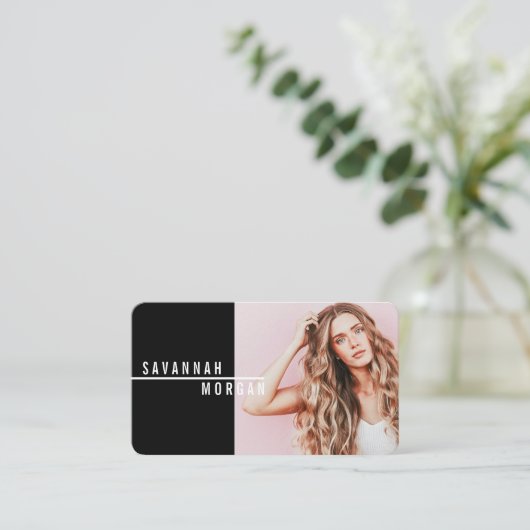 Schauspieler Model Dancer Foto trendy zeitgenössis Visitenkarte (Stehend Vorderseite)