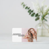 Schauspieler Model Dancer Foto trendy zeitgenössis Visitenkarte (Stehend Vorderseite)