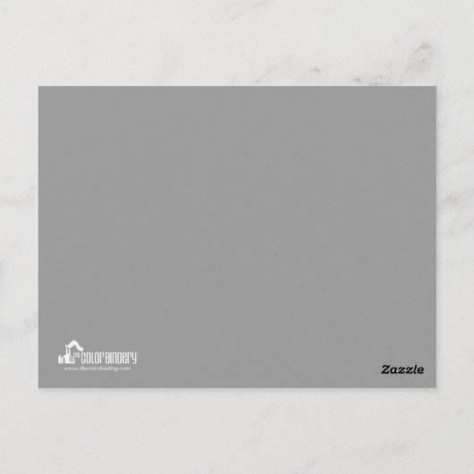Schauspieler & Model Light Gray Headshot Comp Postkarte (Rückseite)