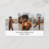 Schauspieler Model Singer Dancer 3 Foto Social Ico Visitenkarte (Vorderseite)