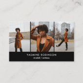 Schauspieler Model Singer Dancer 3 Foto Social Ico Visitenkarte (Vorderseite)