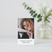 Schauspieler Model Singer Dancer SOCIAL ICON Foto Visitenkarte (Stehend Vorderseite)