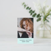 Schauspieler Model Singer Dancer SOCIAL Minze Gree Visitenkarte (Stehend Vorderseite)