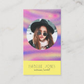 Schauspieler Model Singer DJ Foto QR Code Social M Visitenkarte (Vorderseite)