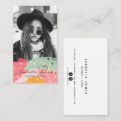 Schauspieler Model Singer Stylish Foto Business Ca Visitenkarte (Vorne/Hinten)