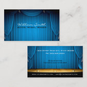 Schauspieler/model/singer Visitenkarte (Vorne/Hinten)